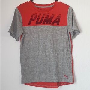 Puma Red and Gray Kids Polo Shirt